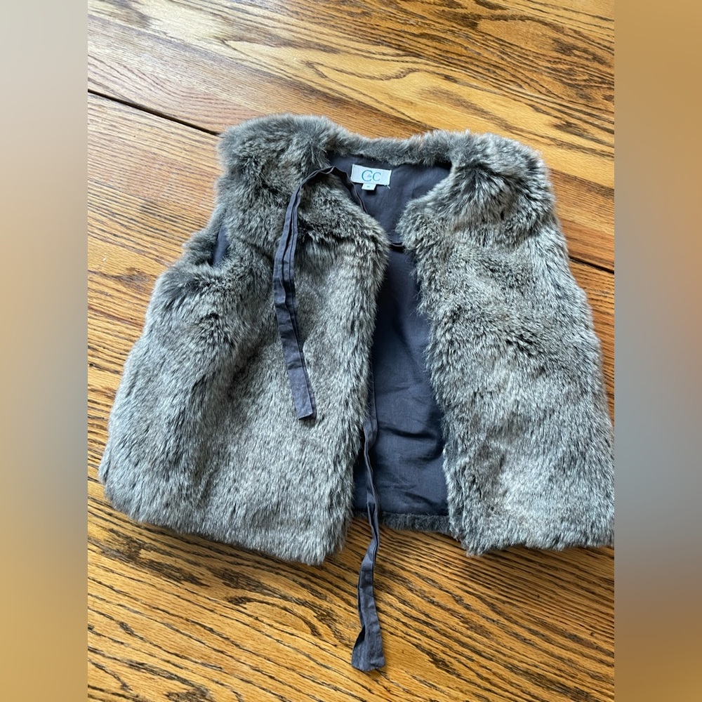 Faux fur vest
